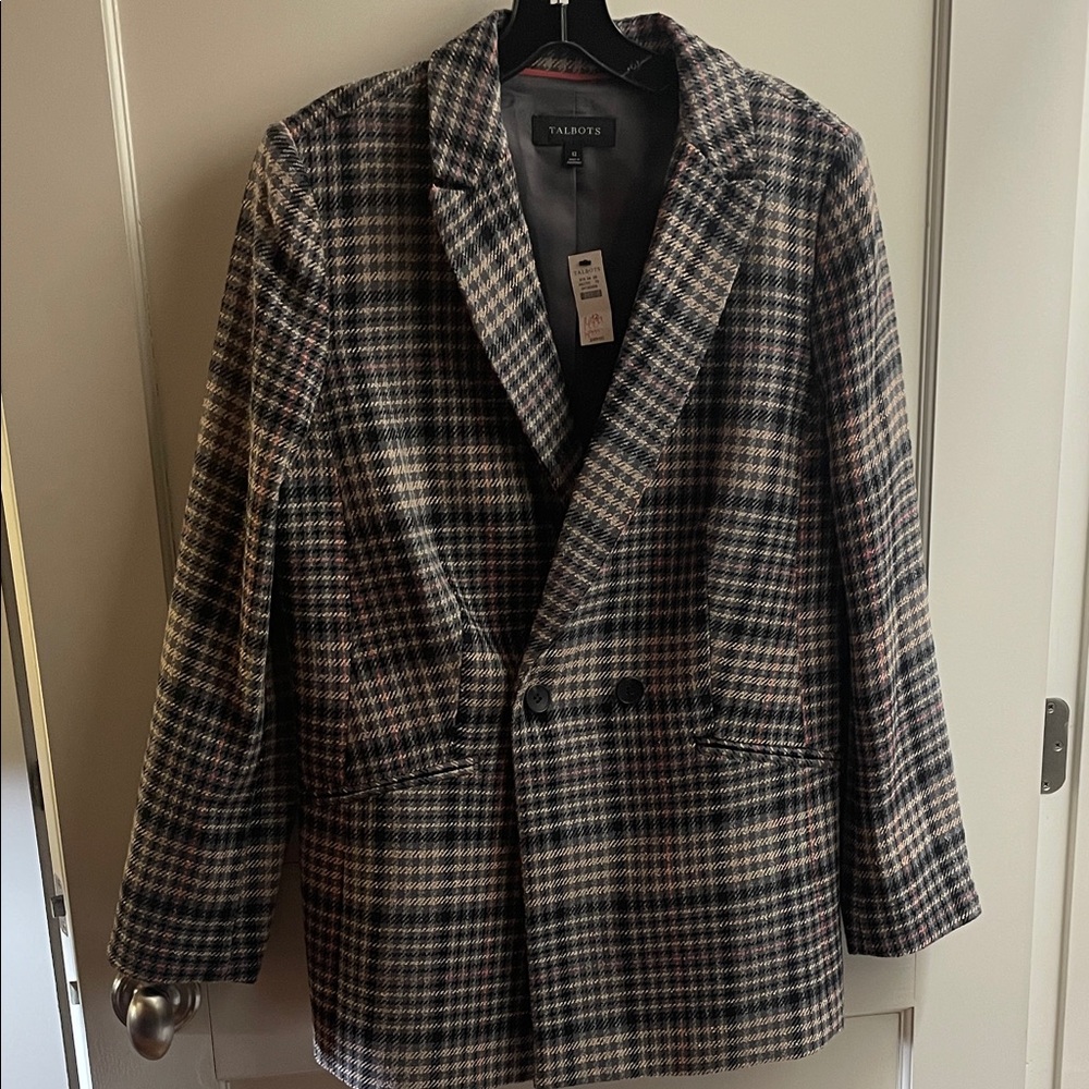 Talbots Women's Plaid Blazer